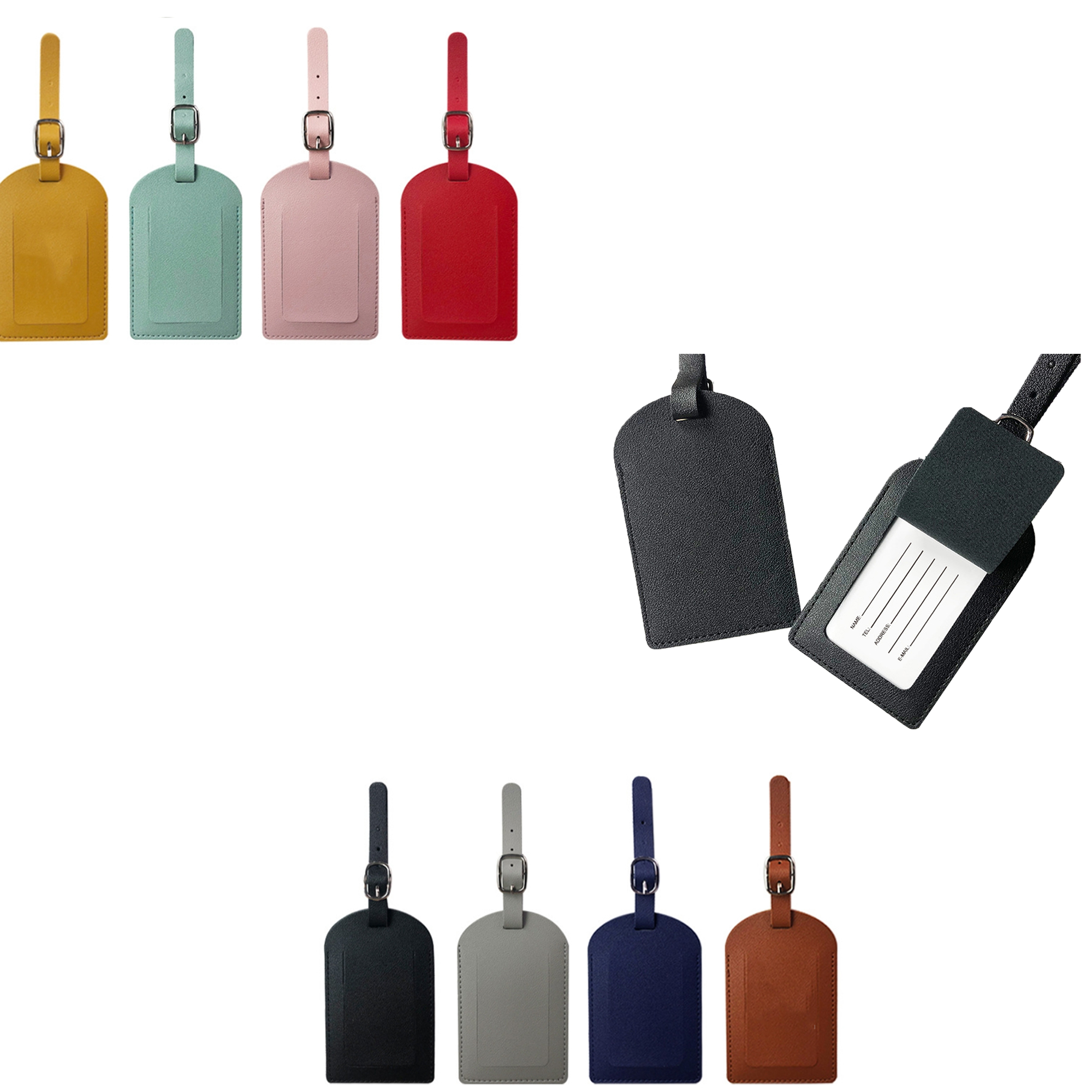 PU Luggage Tag With Loop 1