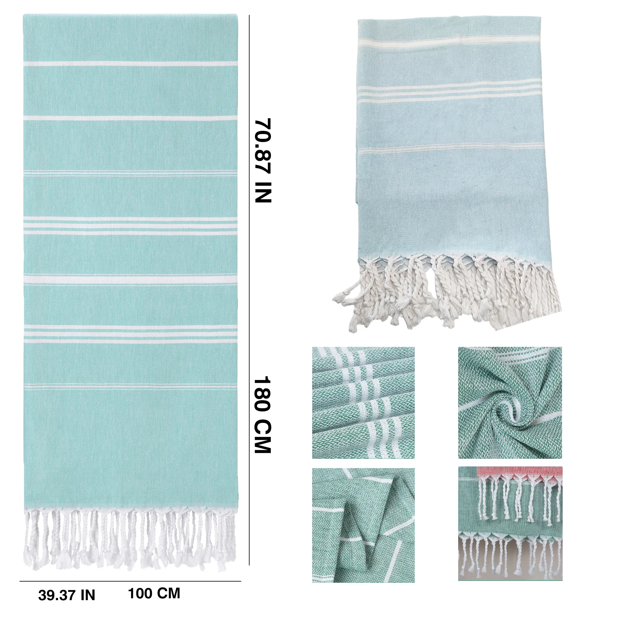 Pure Cotton Quick-Dry Beach Towel 1