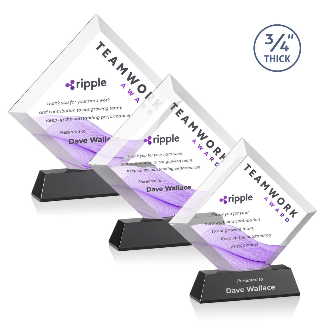 Belaire VividPrint™ Award on Newhaven Base - Black