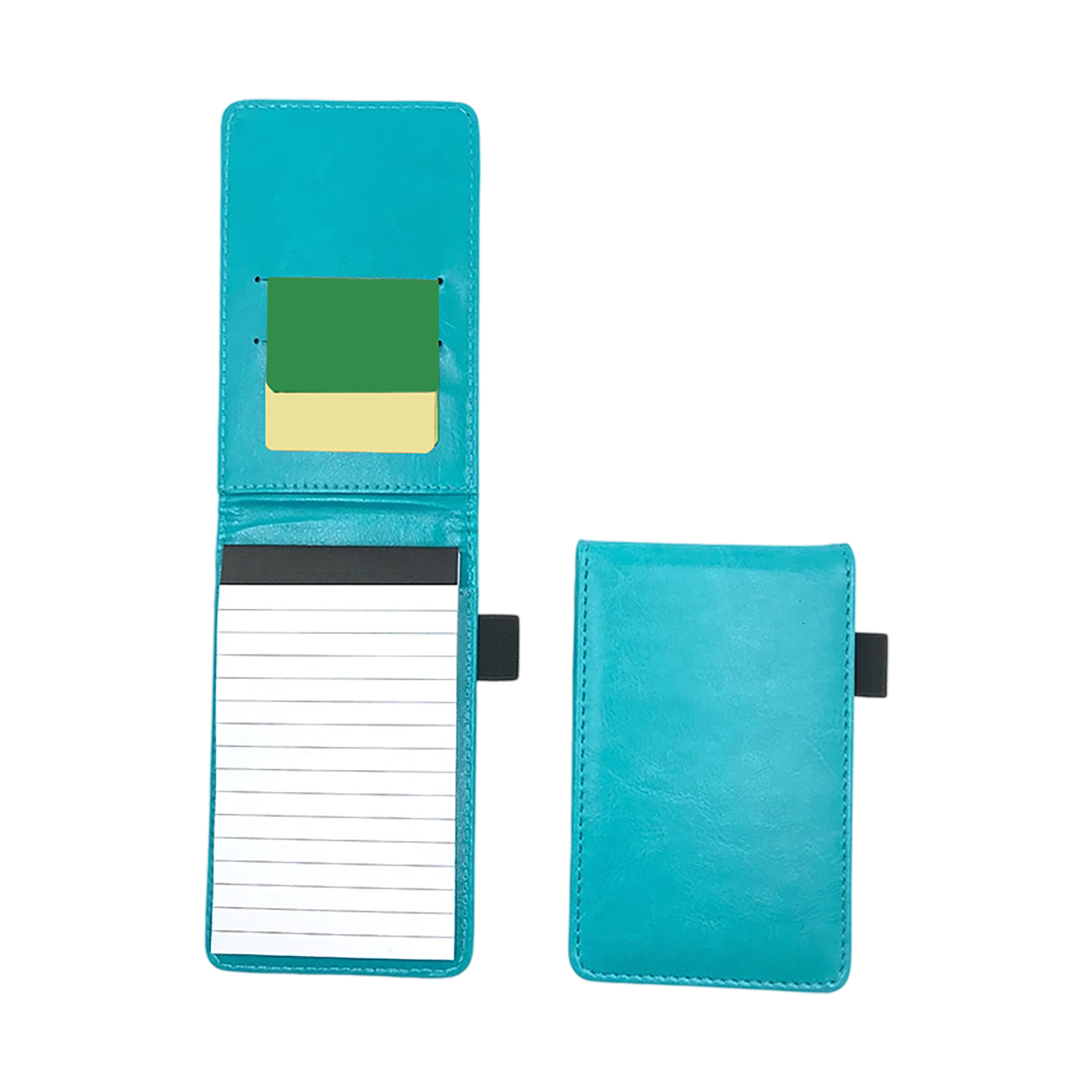 Premium Leather Mini Pocket Notepad Set with Pen Holder 6