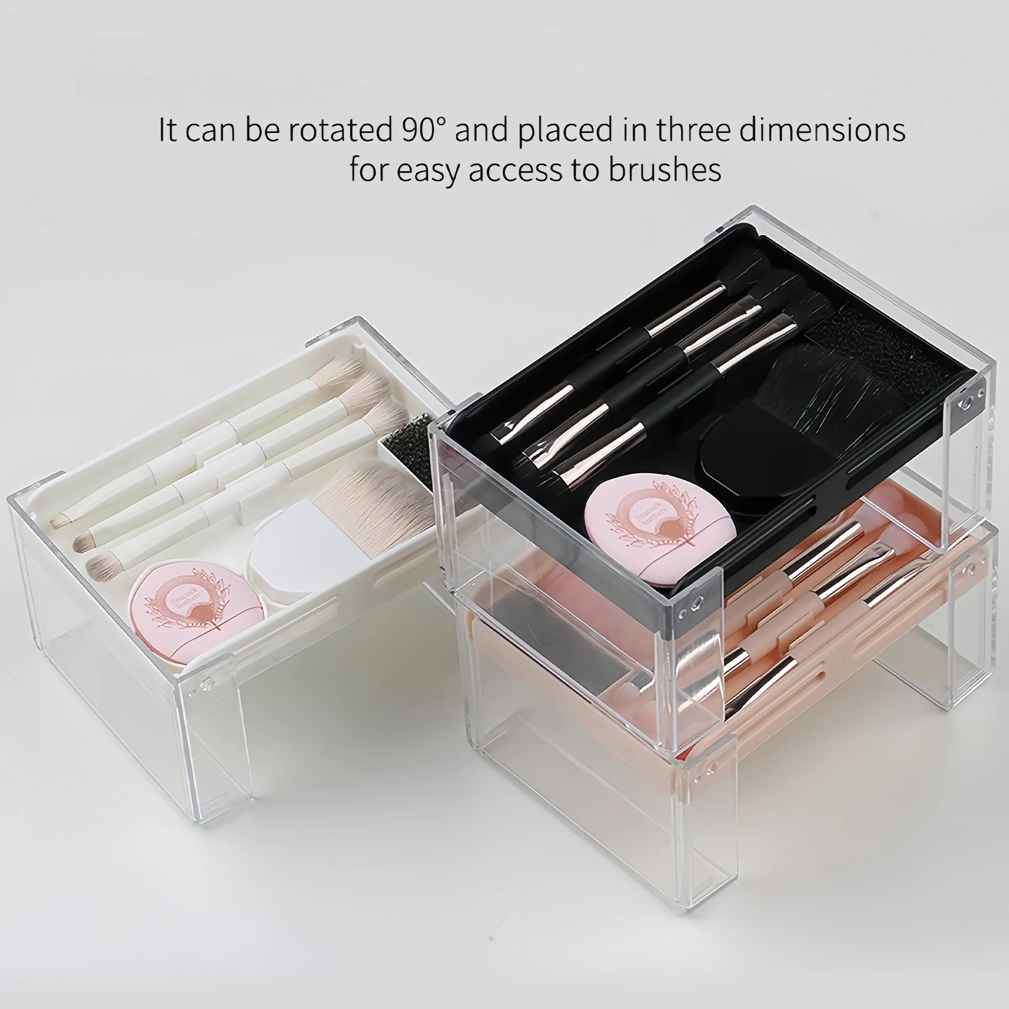 Professional 8-In-1 Portable Makeup Brush Set With Box 2