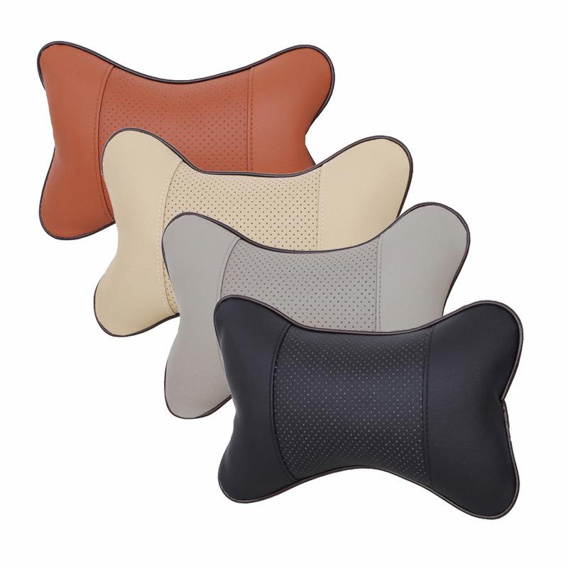 Auto Decoration PU Car Headrest Pillow Neck Pillow 4