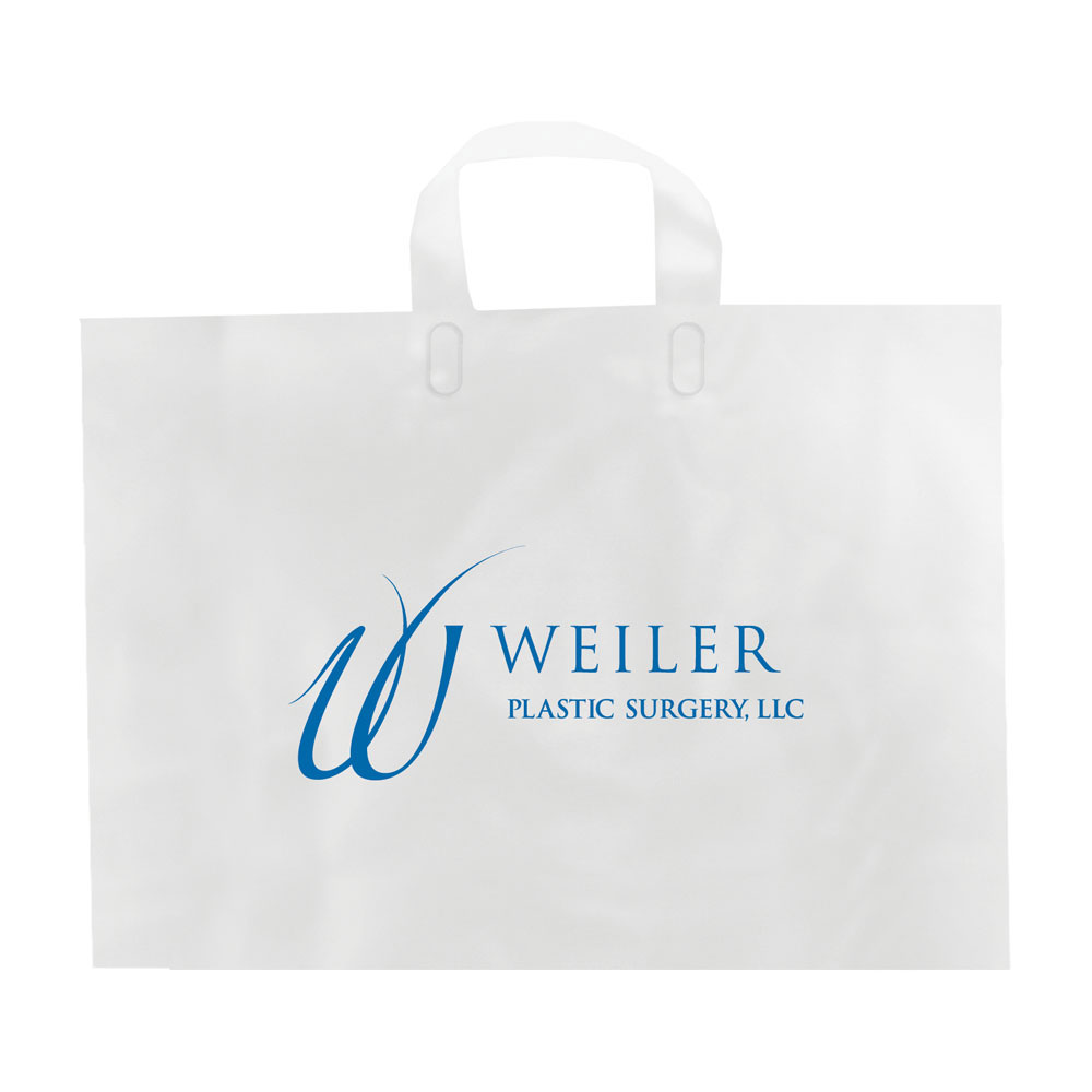 Color Frosted Soft Loop Handle Bags 12