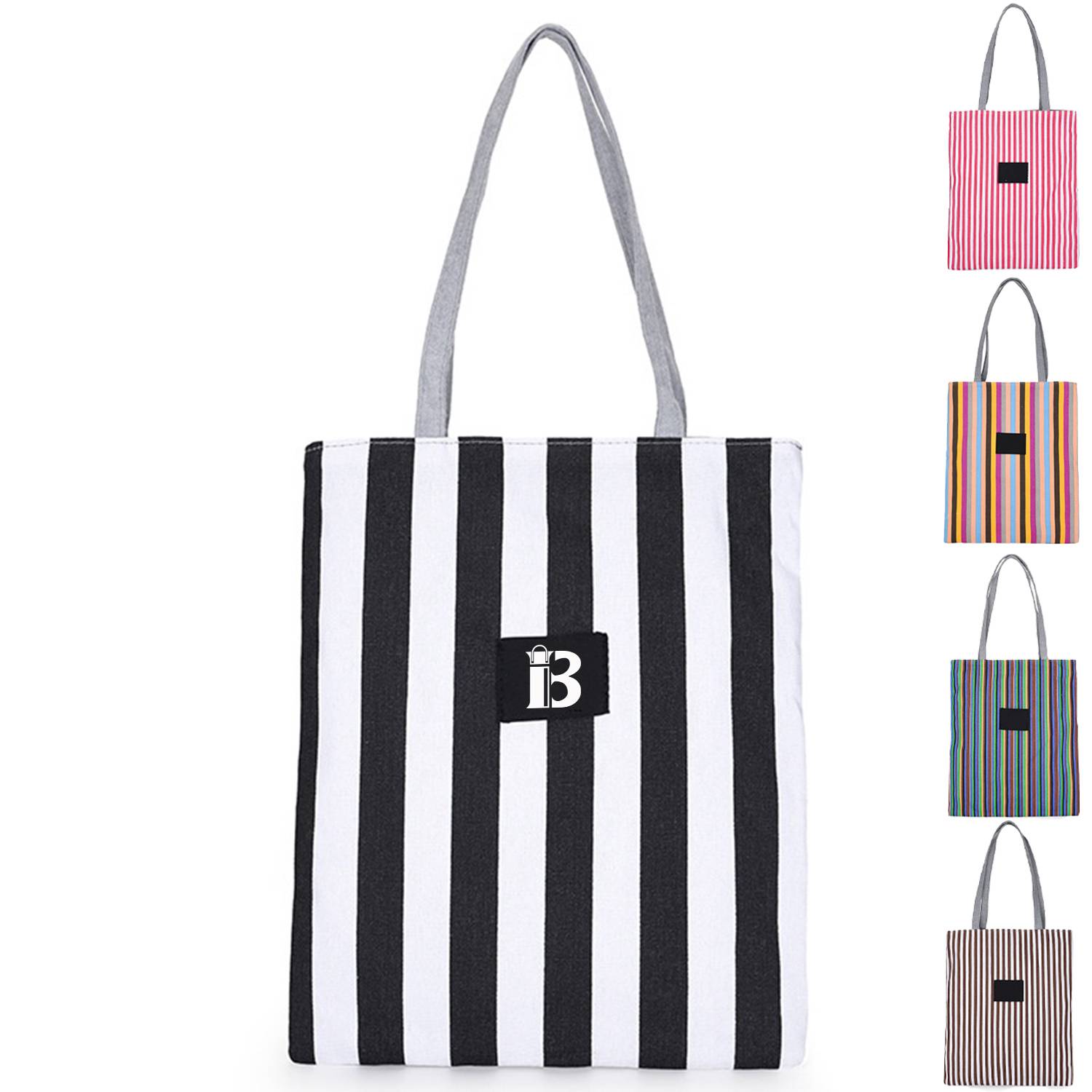 Striped Tote Bags
