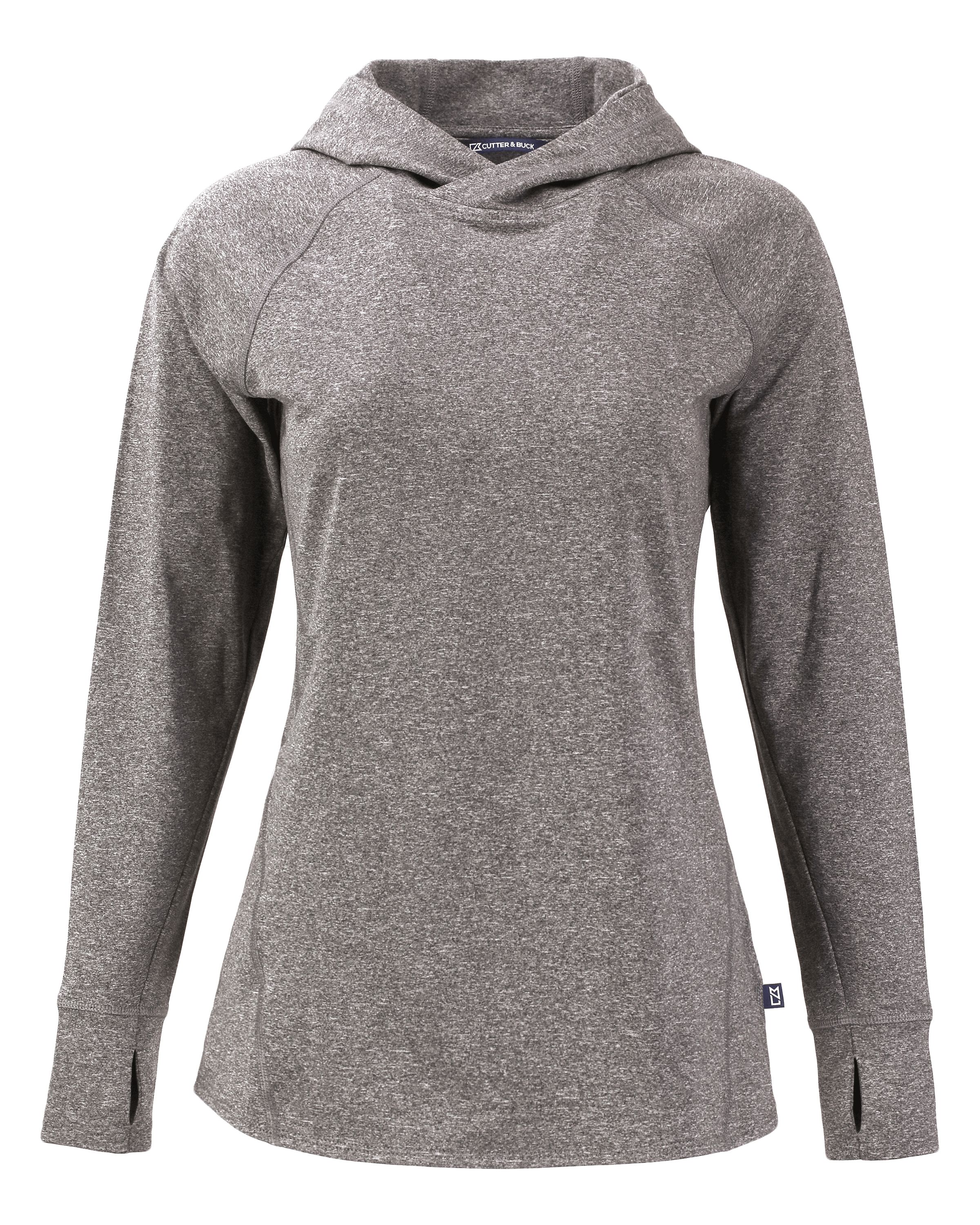 Adapt Knit Recycled Womens Heathered Hooded Pullover