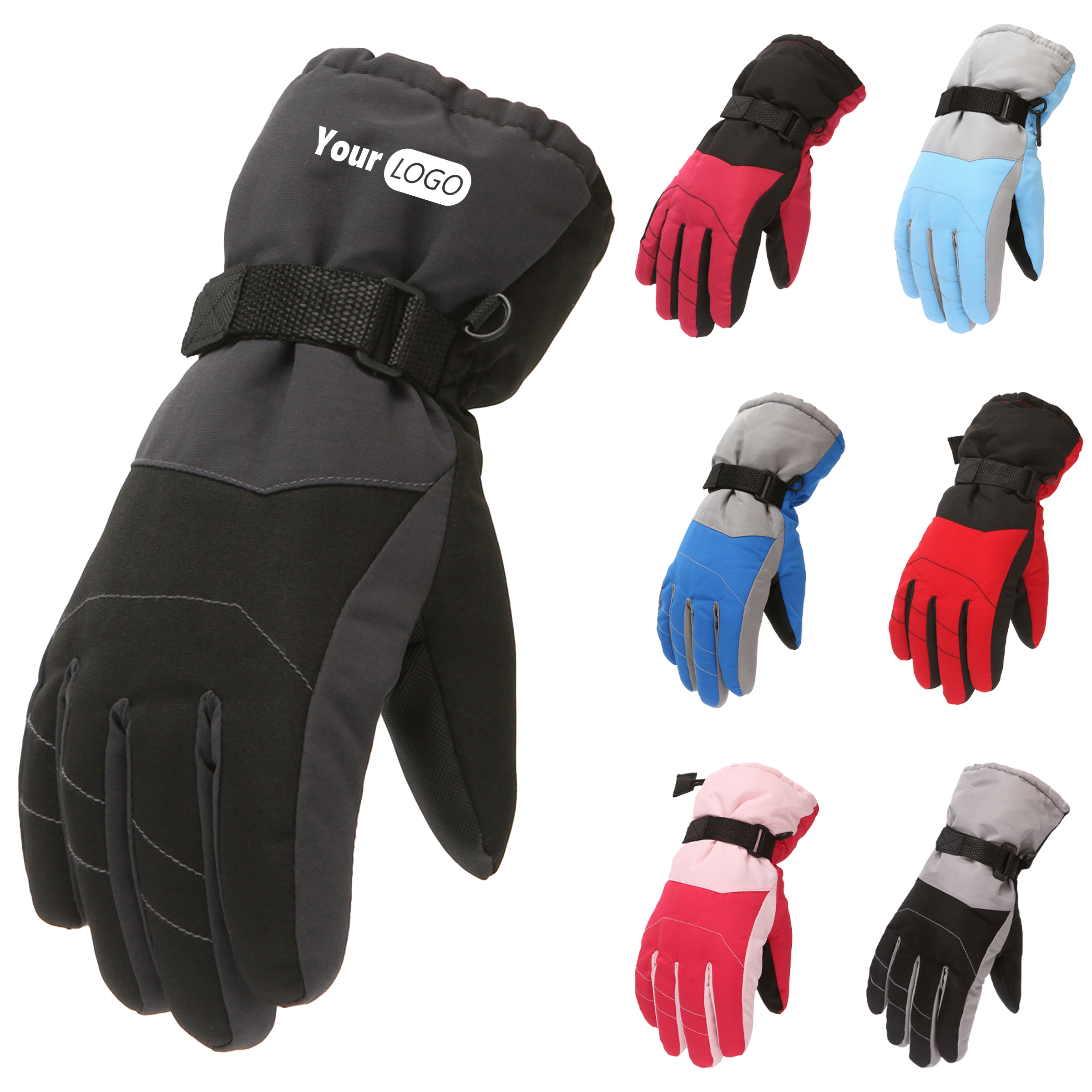 Polyester Ultimate Winter Protection: Waterproof Ski And Snow Gloves 4