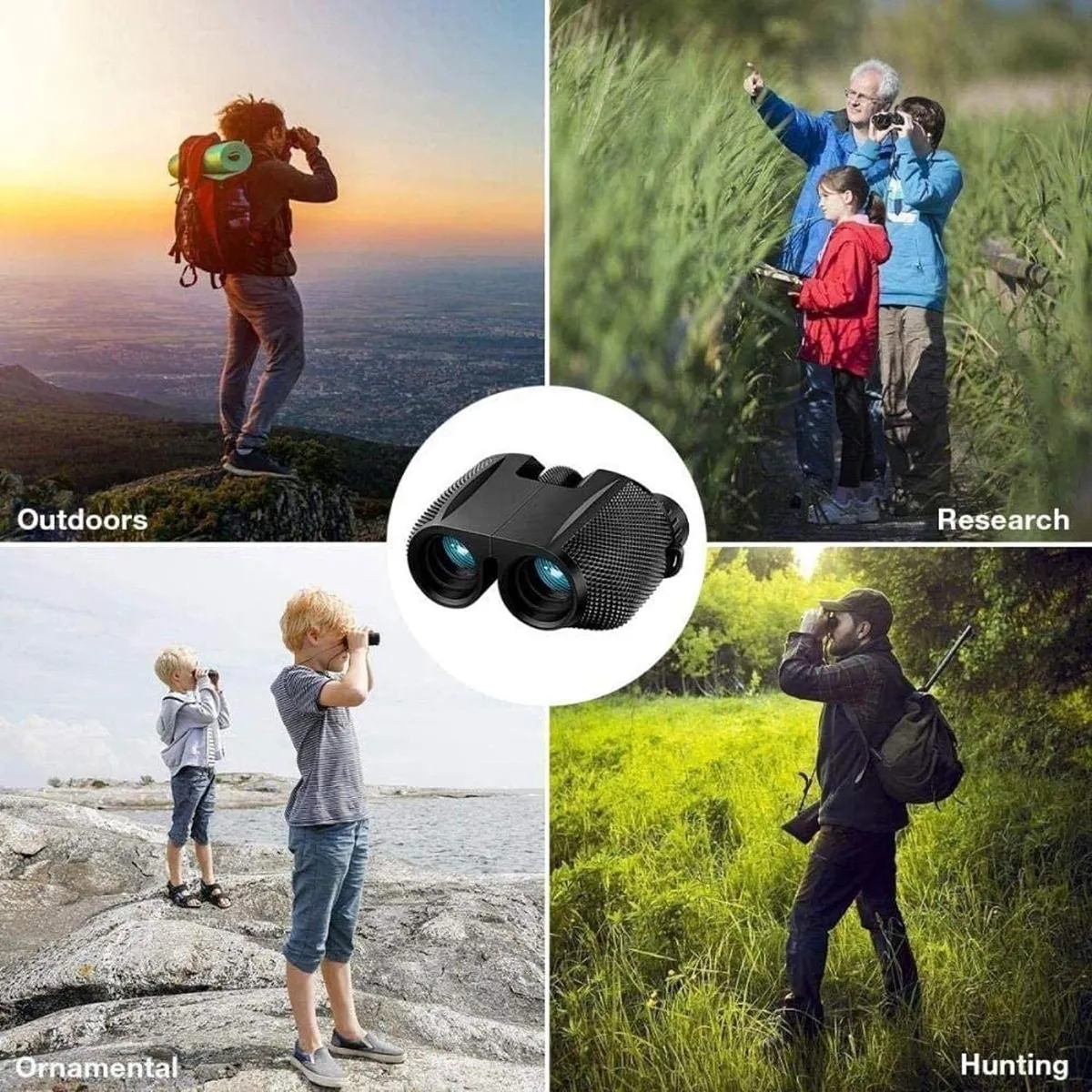 10x25 Compact Binoculars with  carry bag 6