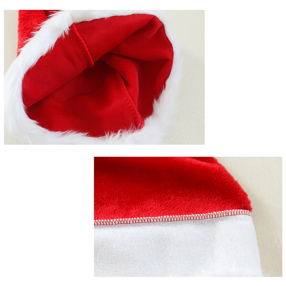 Christmas Thickened Santa Claus Plush Hat 4