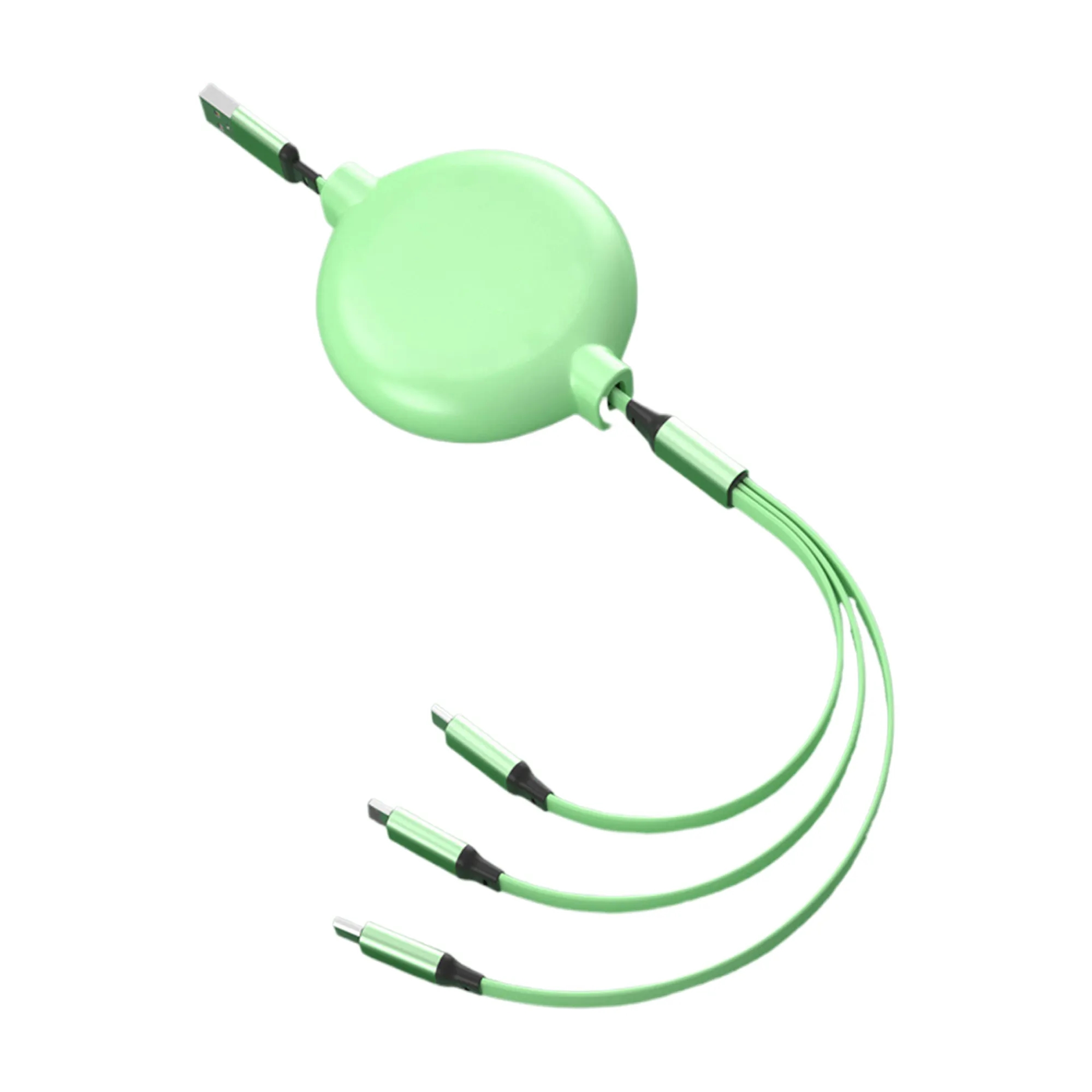 MOQ100 Retractable Portable 3 in 1 Charging Cable 1