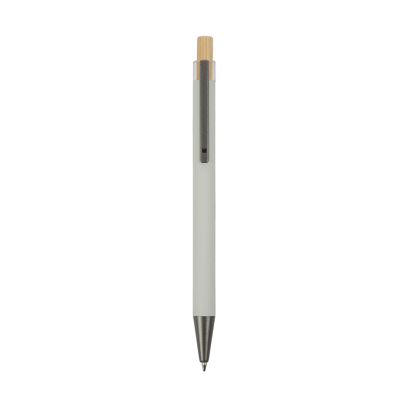 Arundi Recycled Aluminum Pen With Bamboo Plunger 48