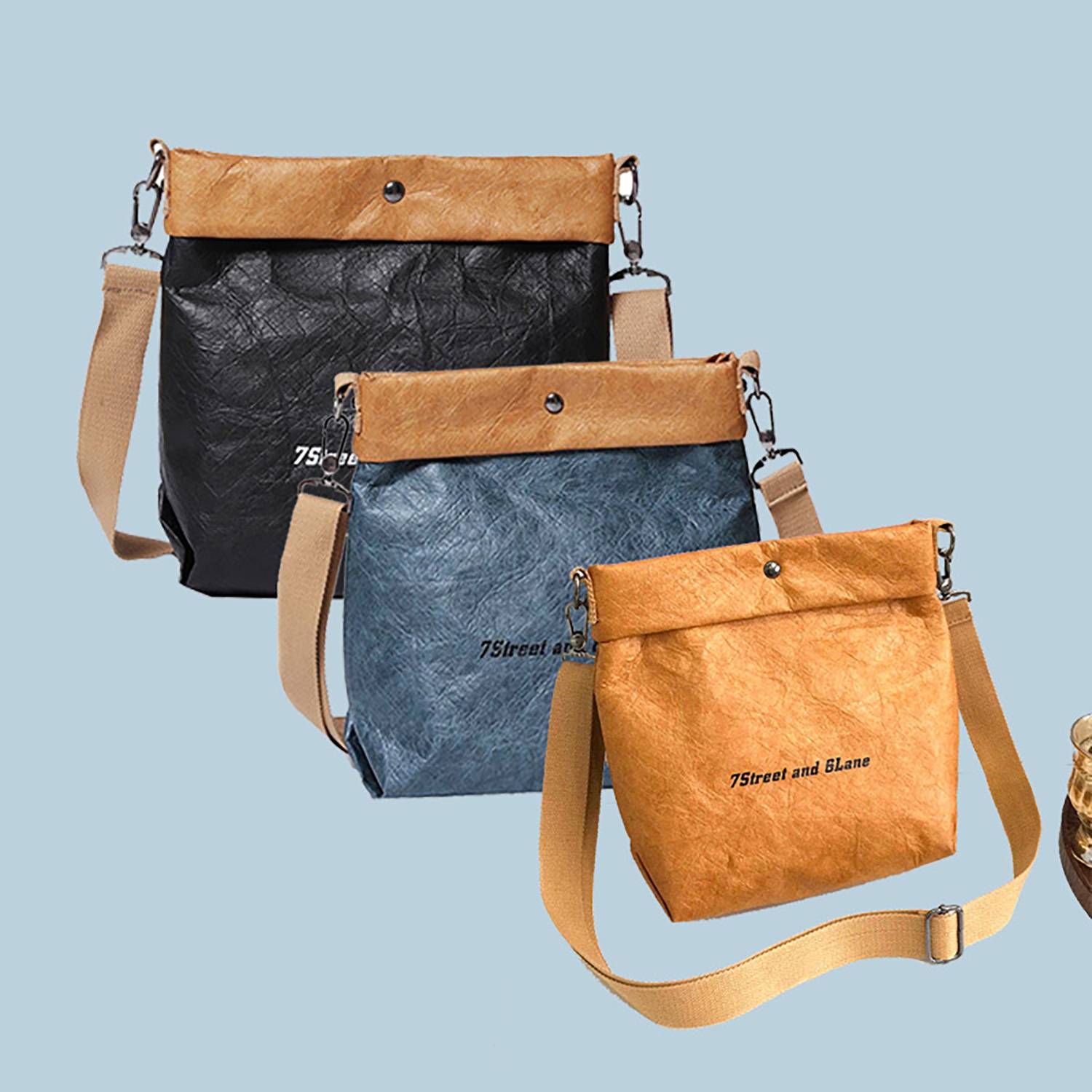 Versatile Fashion Eco-friendly Tyvek Paper Crossbody Bag 1
