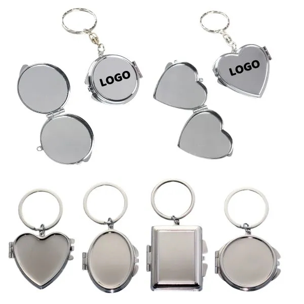 Double-Sided Keychain Mirror - Compact Travel Accessory 7