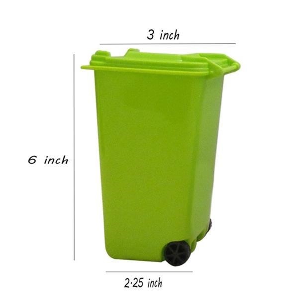 Mini Desktop Trash Can Pen Holder 4
