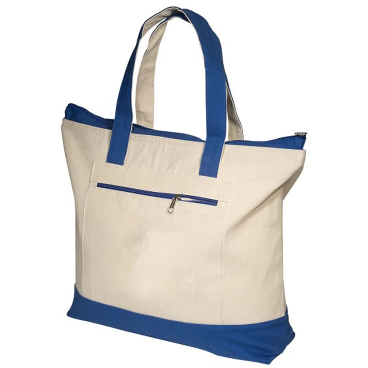 Zippered Heavy Cotton Canvas Boat Tote Bag 5