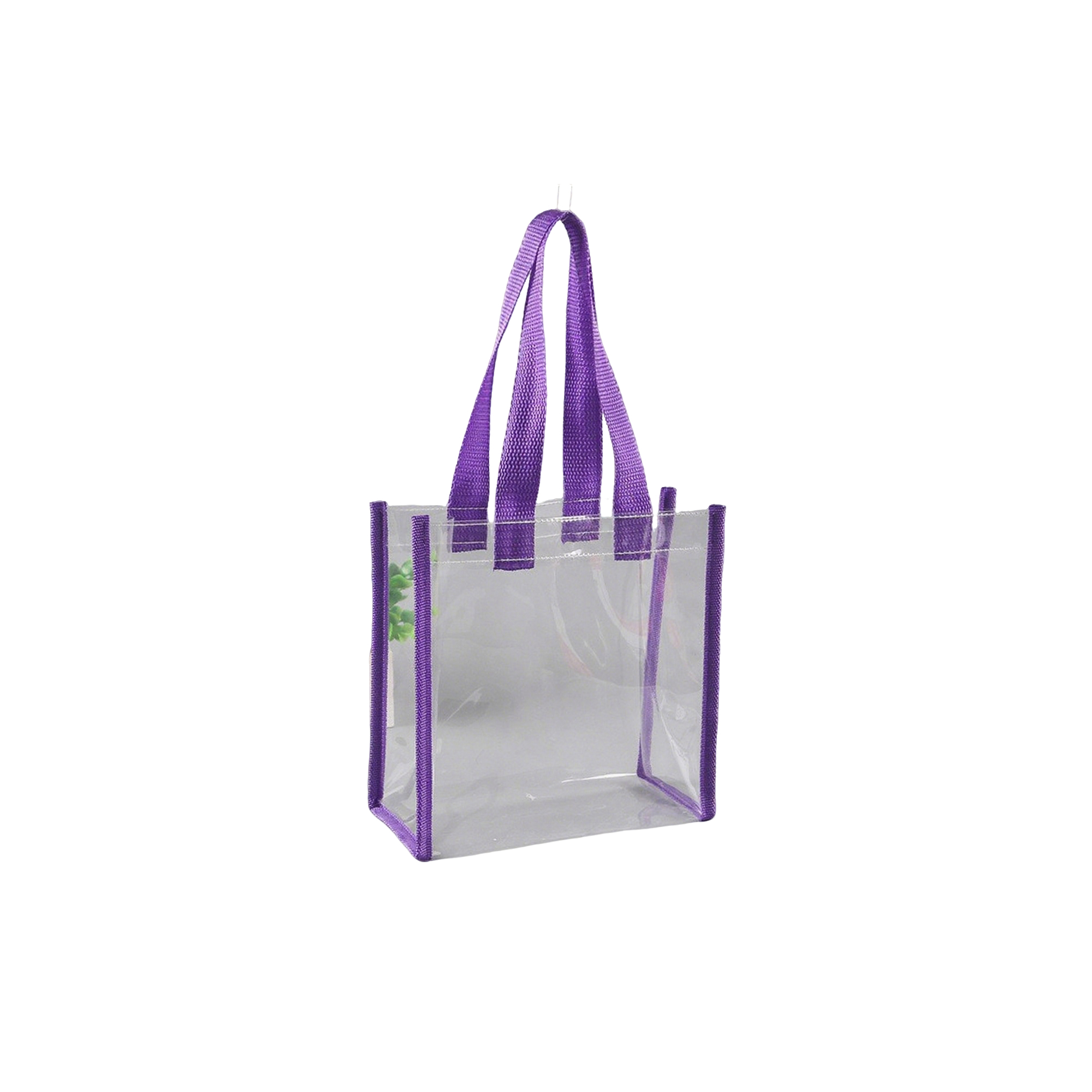 Transparent Polyvinyl Chloride Stadium Tote 11.9" x 11.9" x 6" 2