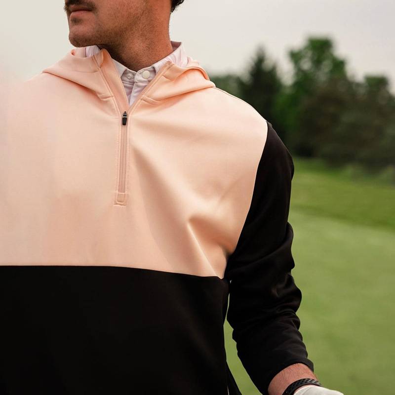 Athletic pullover half zip golf men's hoodie 7