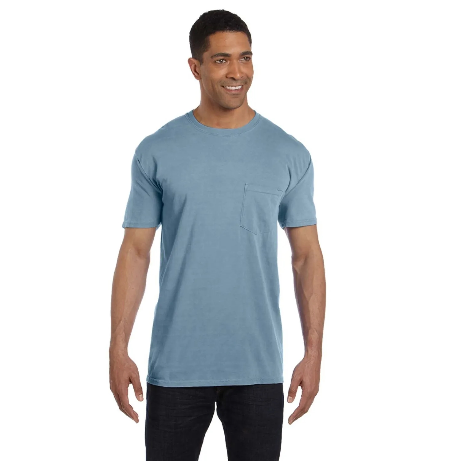 COMFORT COLORS ADULT HEAVYWEIGHT 6.1 OZ. POCKET T-SHIRT 123