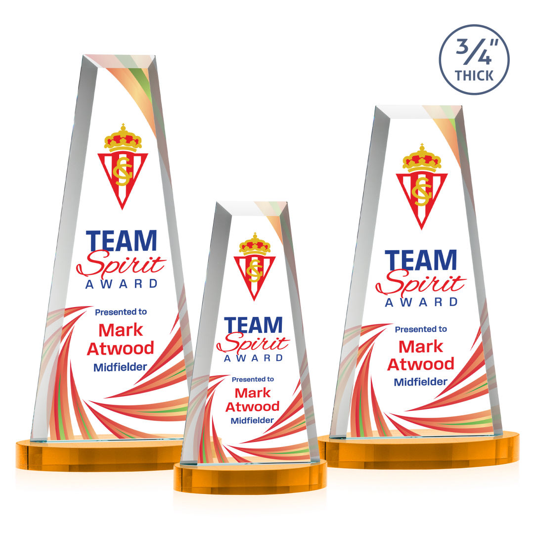 Imperial VividPrint™ Award on Alberton Base - Amber 4