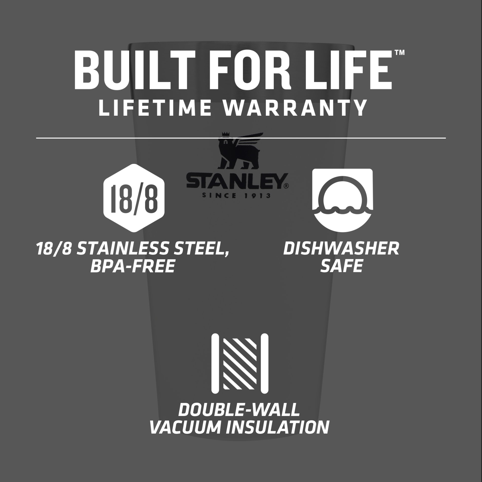 Stay-Chill Stacking Pint 16oz