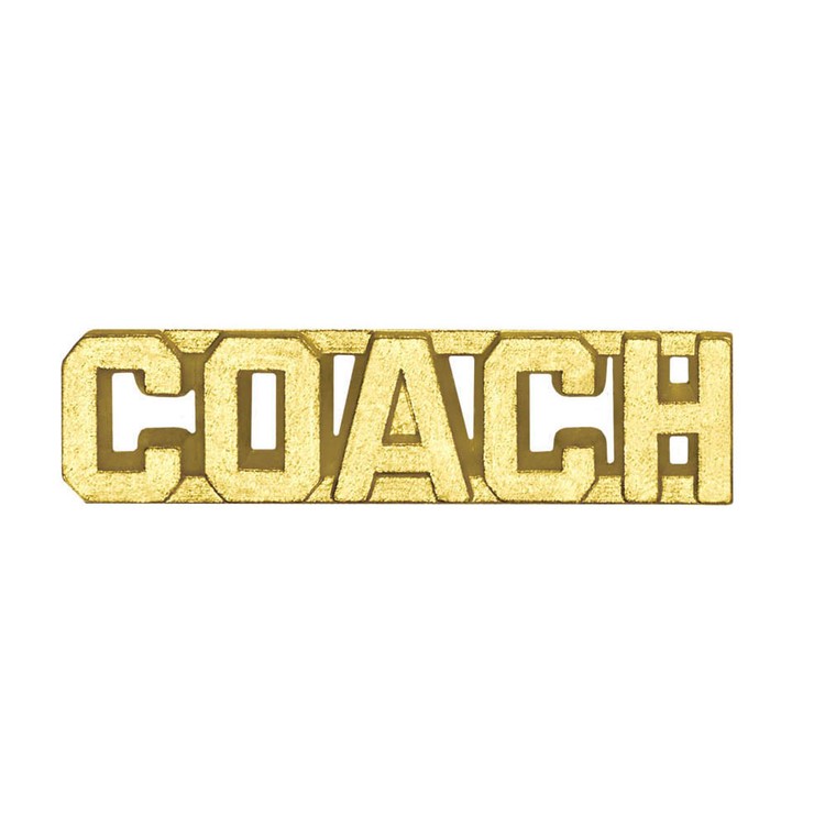 Coach Bright Gold Chenille Lapel Pin 3
