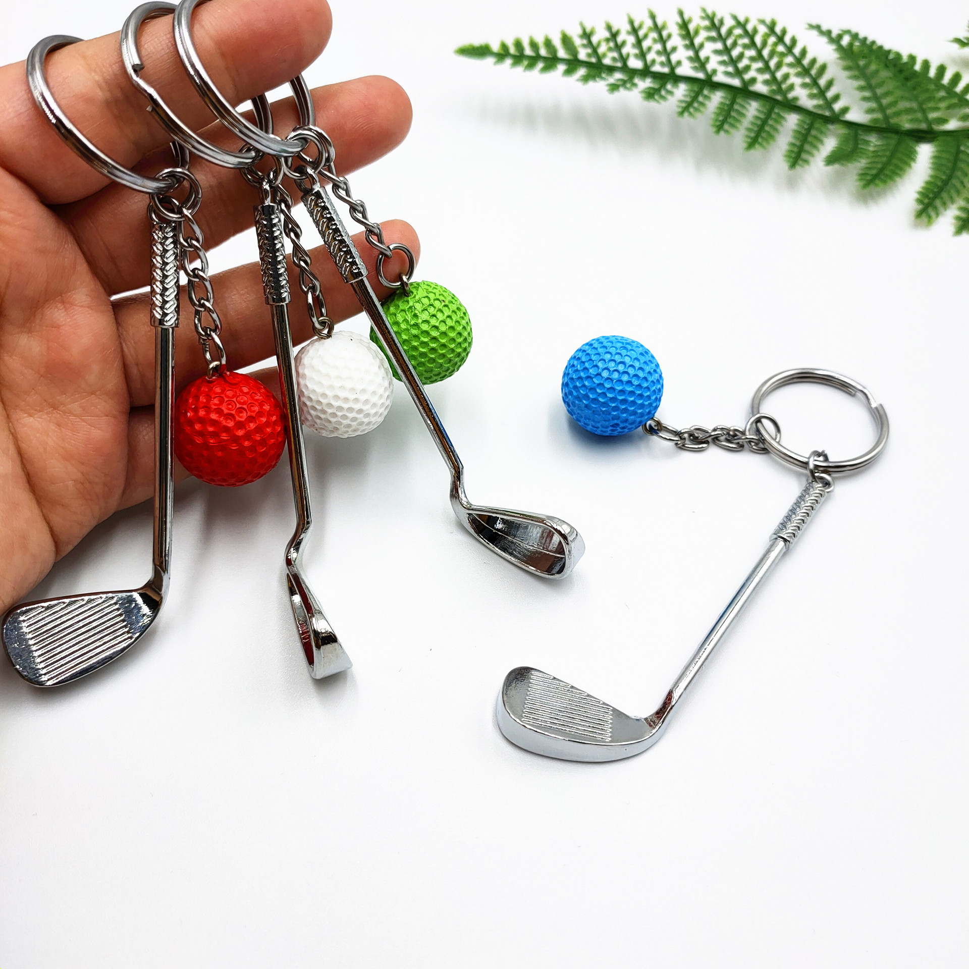 2 in 1 Golf Metal Keychain 11