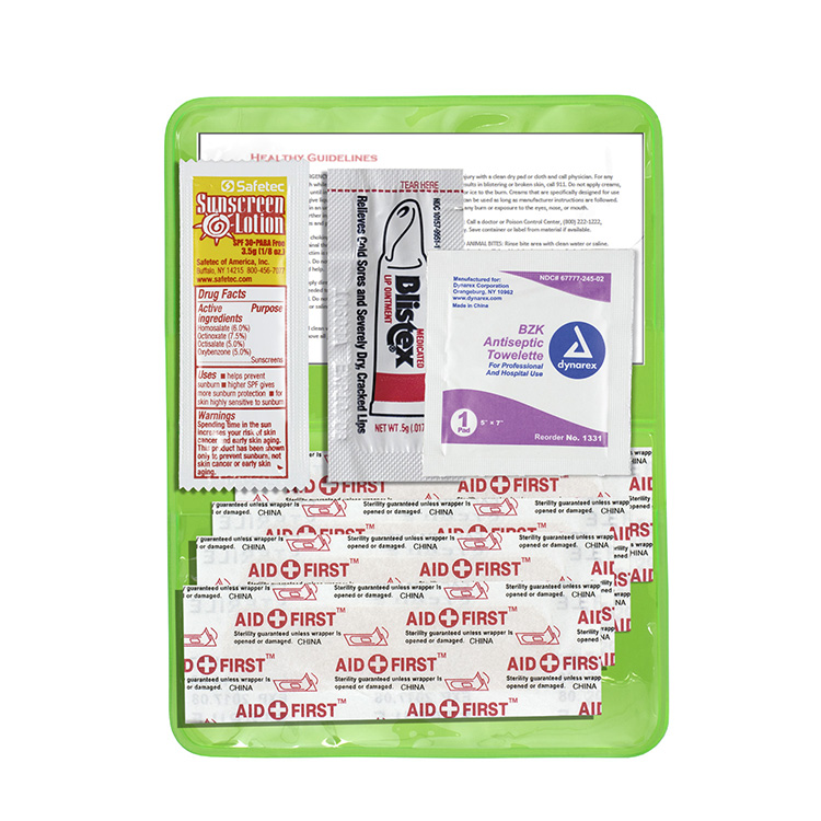 "SUN-IS-FUN" 8 Piece Sun Relief First Aid Kit 9