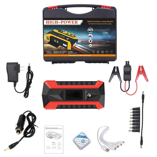 Hot Selling 12000mAh Portable Emergency Car Jump Starter 5