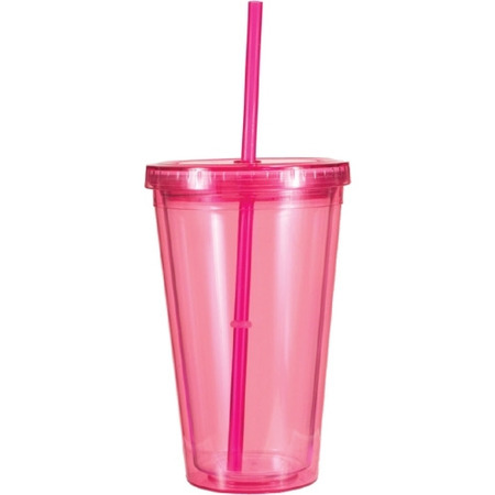 16 oz. Victory Acrylic Tumbler with Straw Lid 1