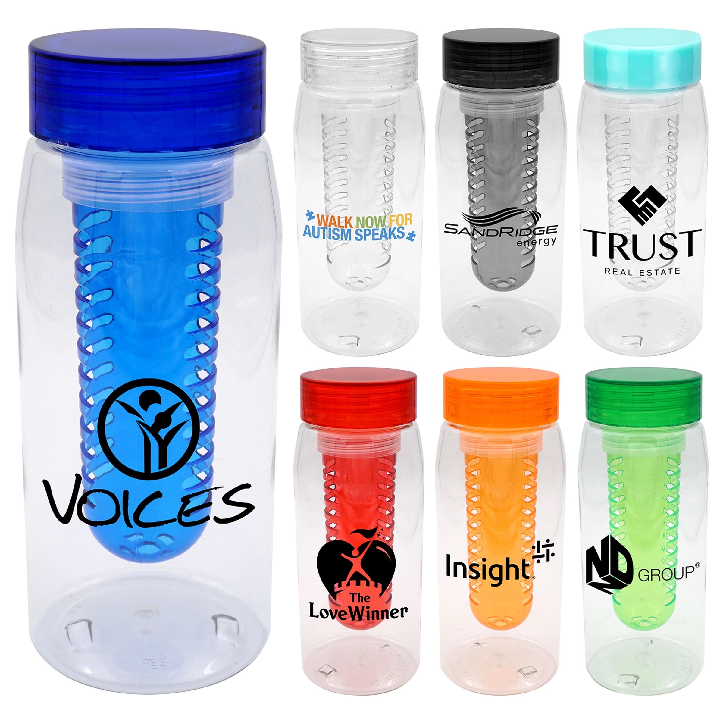 Clear View 25 oz. Recycled Bottle with Infuser