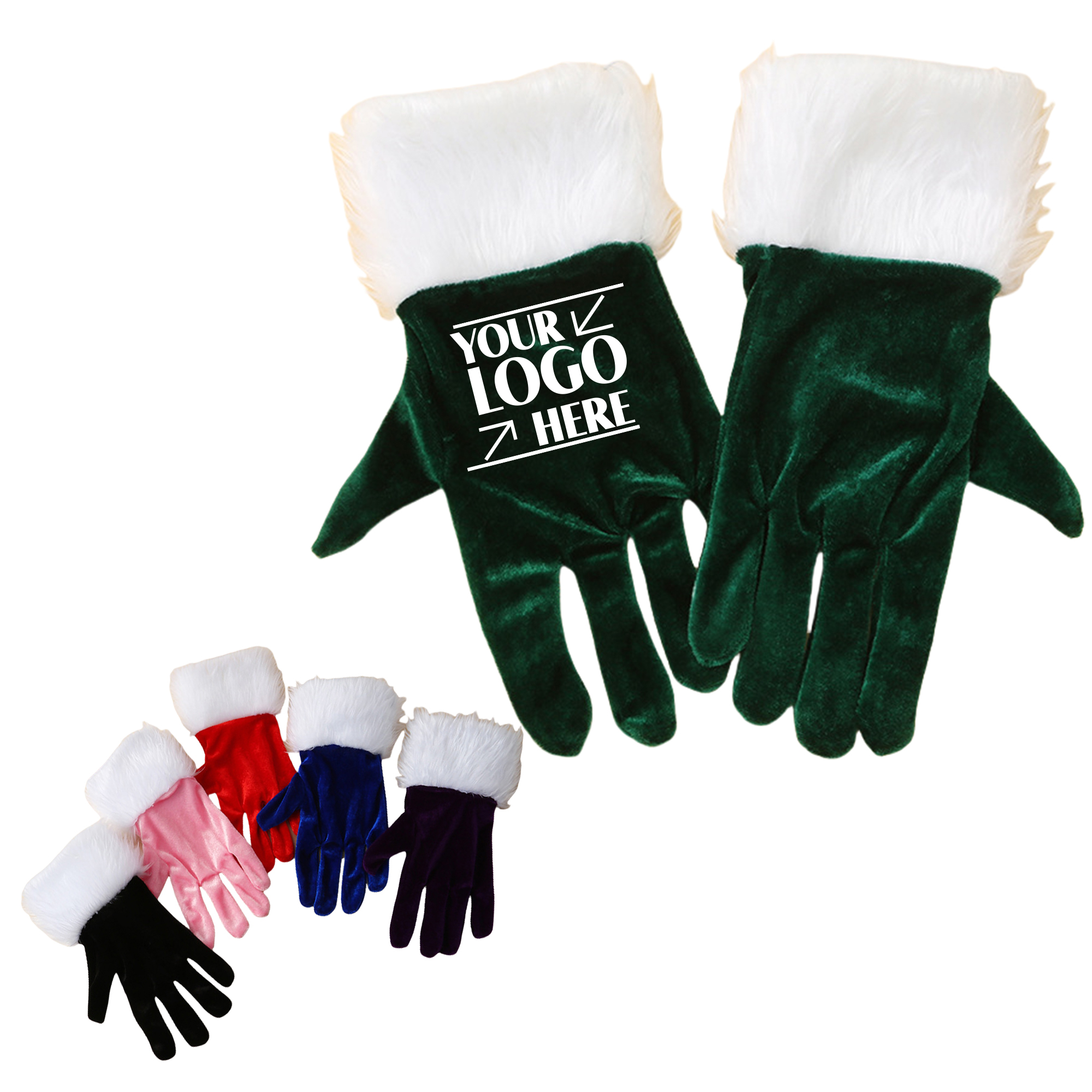 Christmas Plush Gloves 2