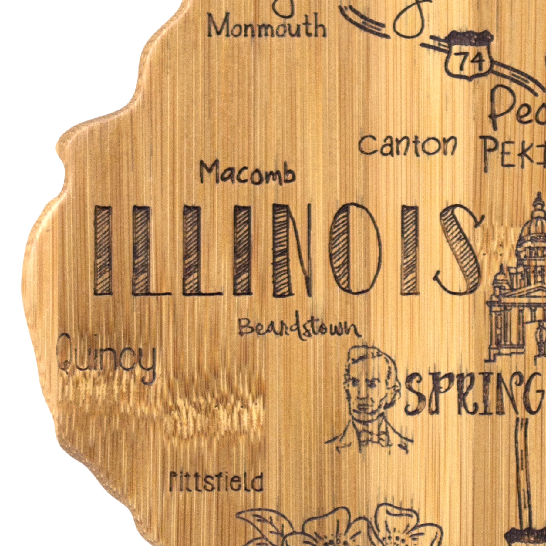 Destination Illinois Cutting & Serving Board 4