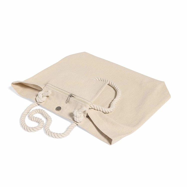 Bayshore Rope Handle Beach Tote Bag 11