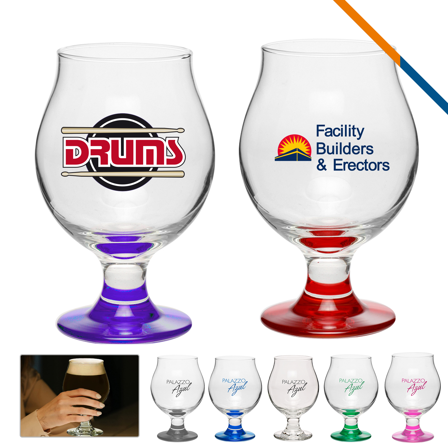 Libbey Debor Beer Glasses - 13 OZ. 3