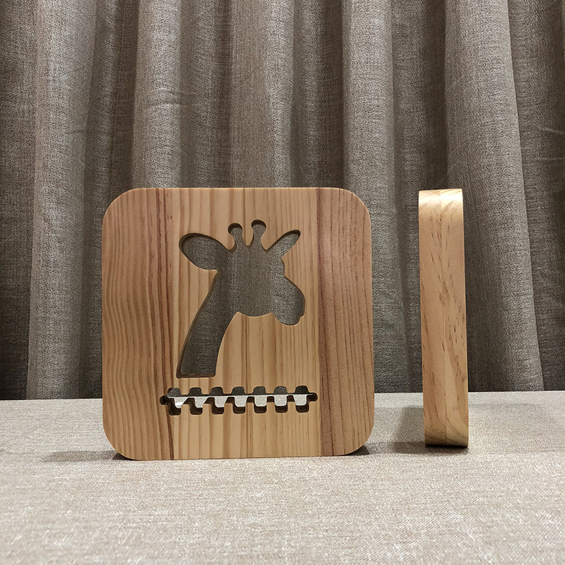 Fully Customizable Wooden Warm Light LED 8