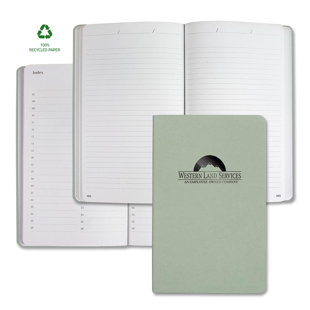 Castelli Samoa ECO Indexed Recycled White Page Journal 9