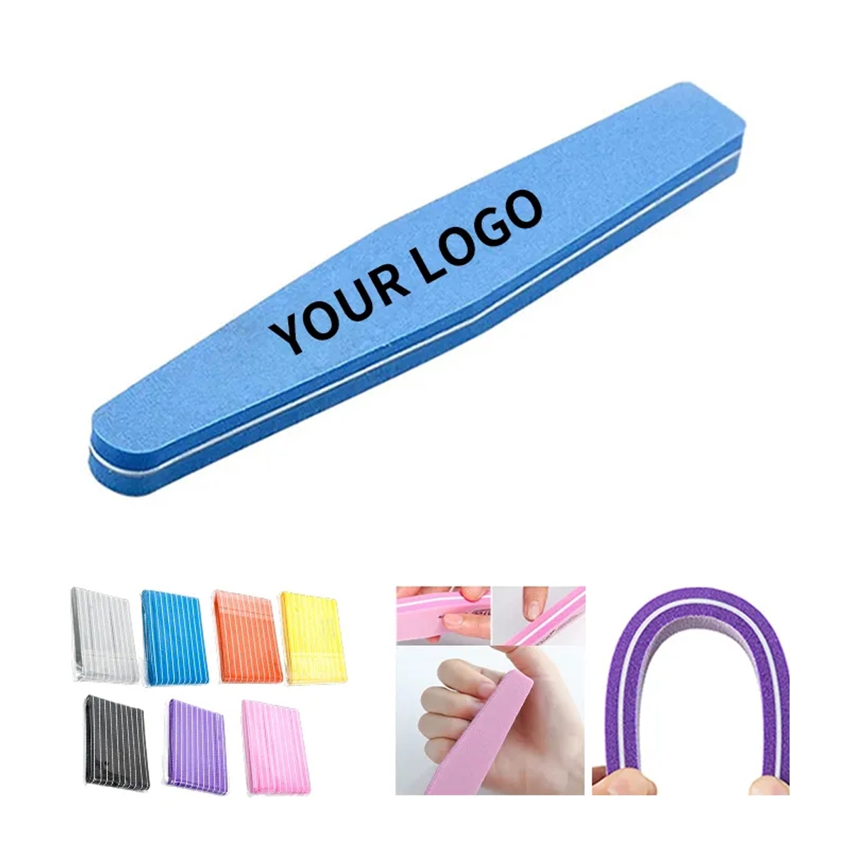 EVA Sponge Nail File for Salon and Home Manicures, Customizable 2