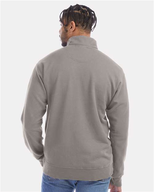 Unisex Garment-Dyed Quarter-Zip Sweatshirt - GDH425 25