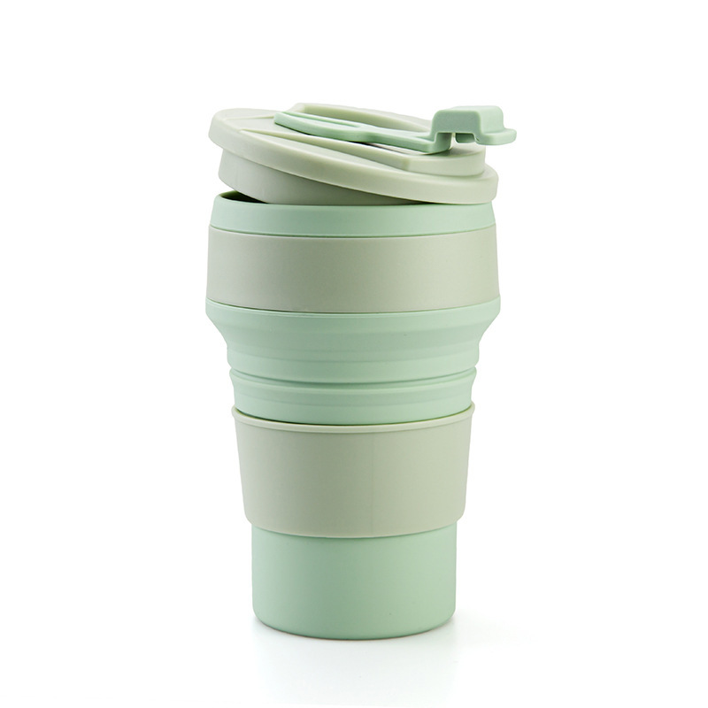 500ML Silicone Collapsible Cup Foldable Mug Portable Camping Cup 9