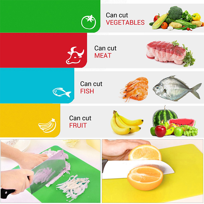 Flexible Plastic Cutting Board Set of 6 1