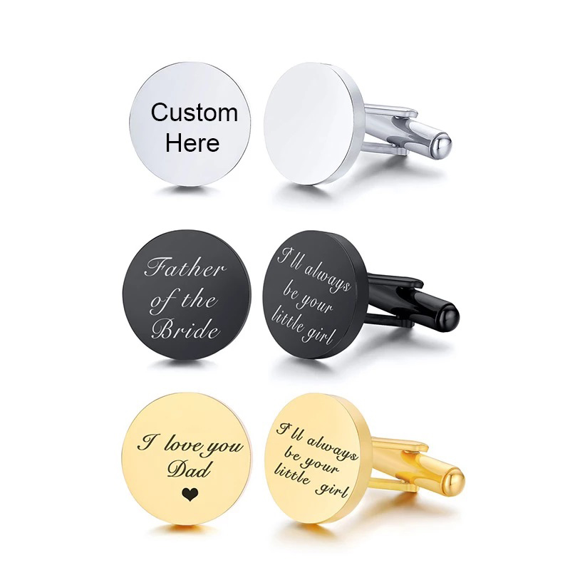 Sandblasted Polished Cufflinks 4