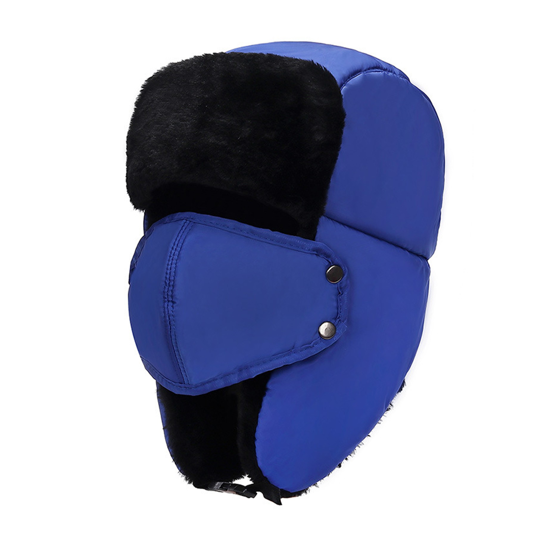 Winter Trapper Hat Ear Flap Chin Strap And Windproof Mask 2