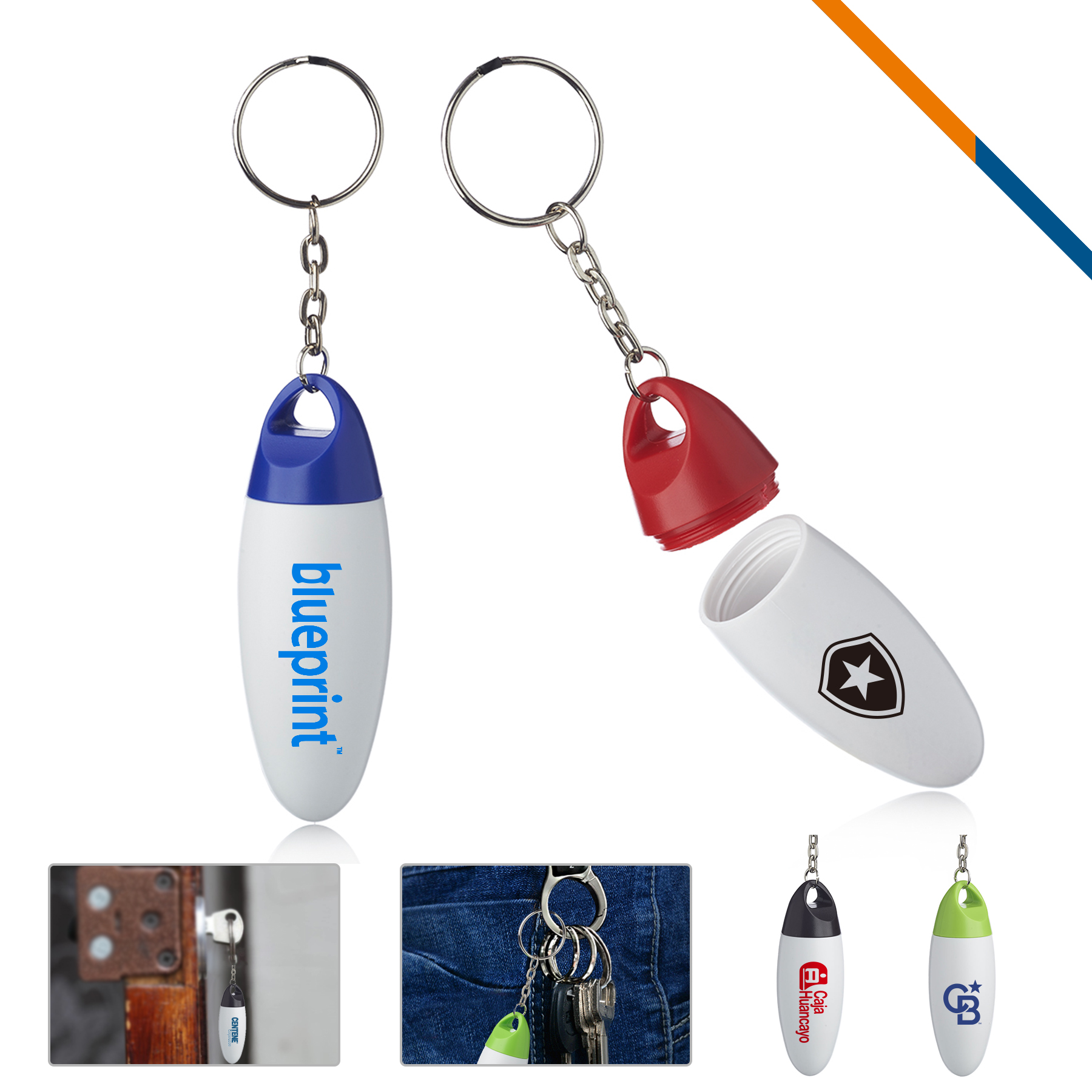 Pea Pill Bottle Keychain 5