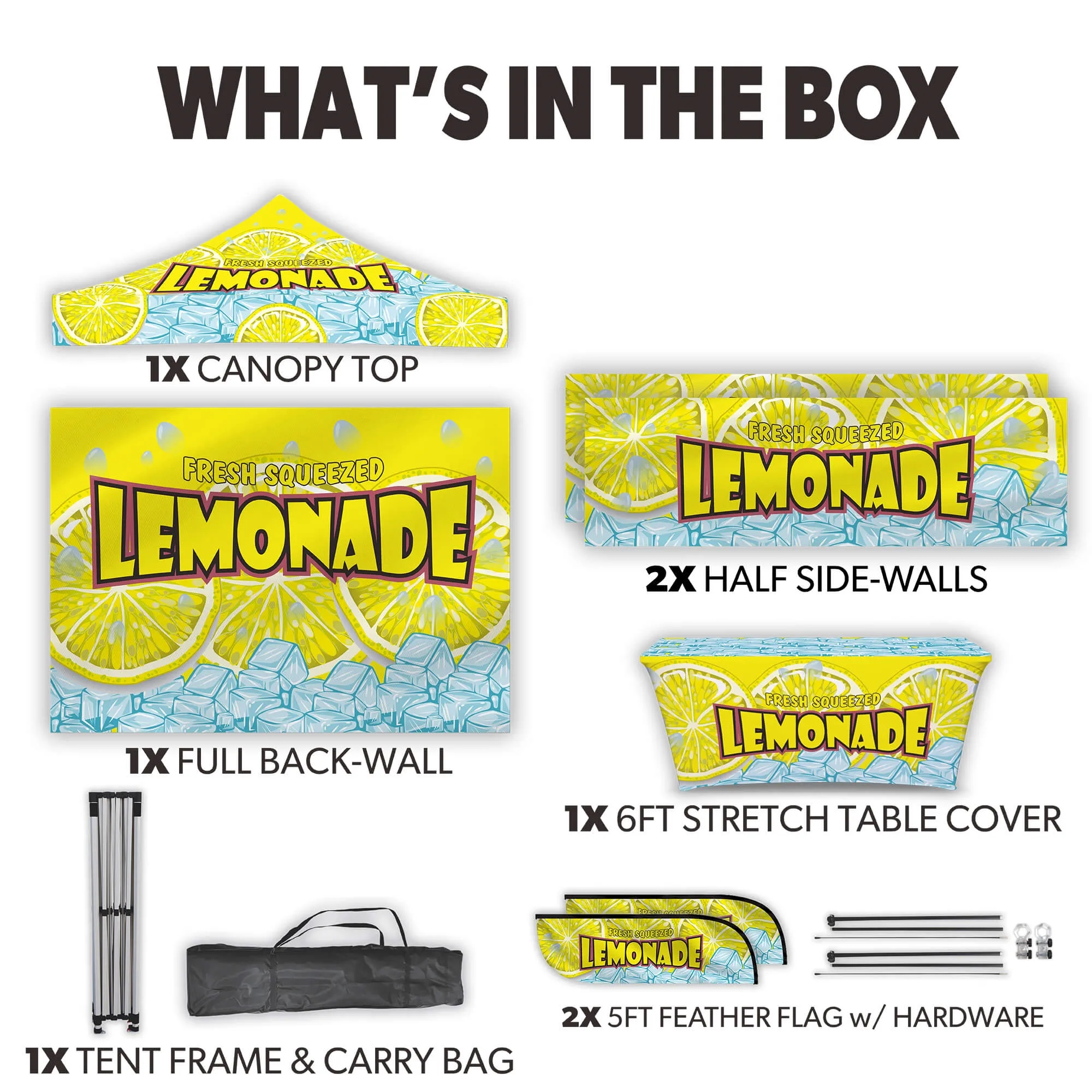 10ft x 10ft Custom Canopy Tent - Experience Gold Package 4