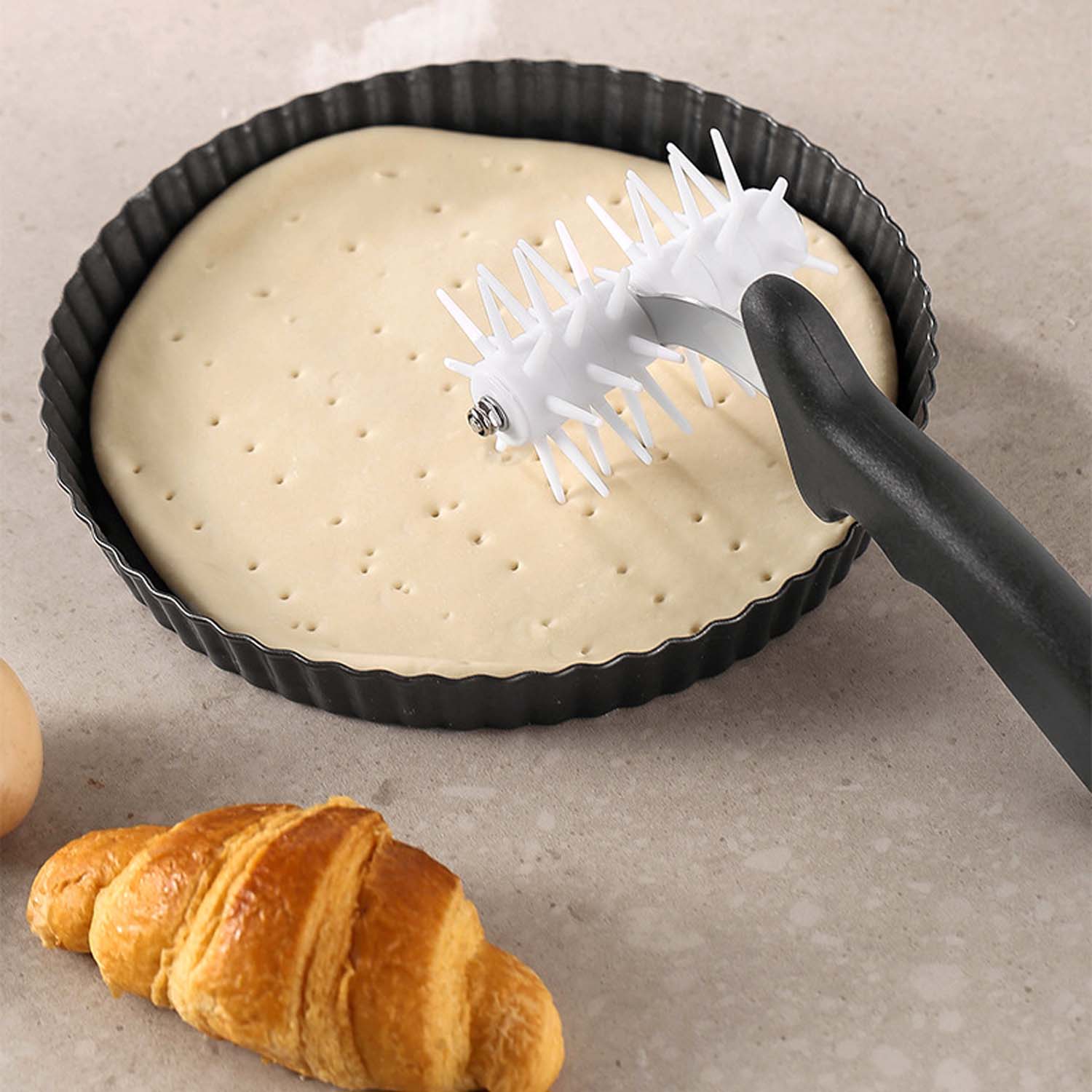 Pizza Spikes Dough Rollers Docker Rolling Bakery Pins 3