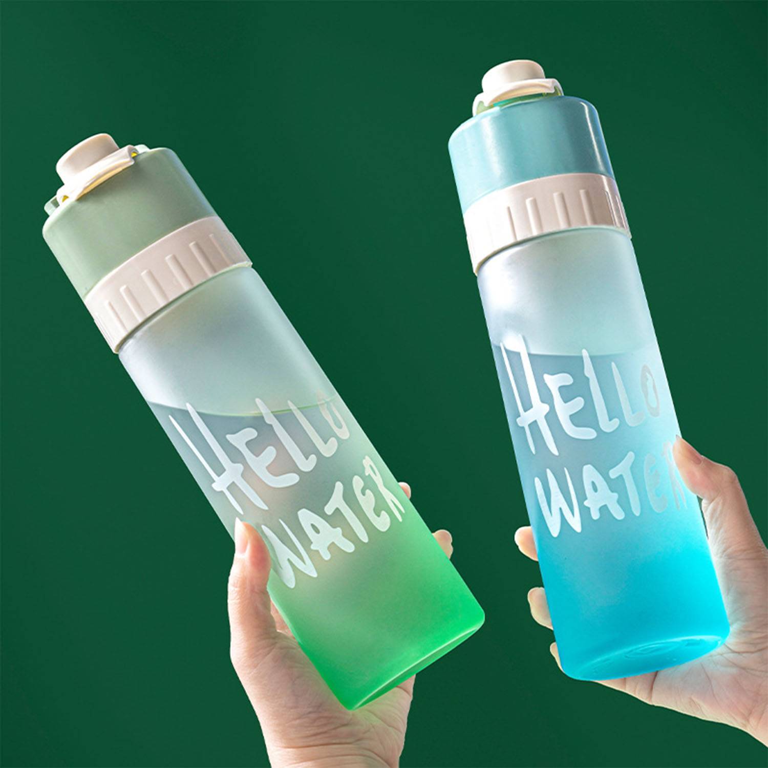 23oz Cooling portable spray plastic water cup 11