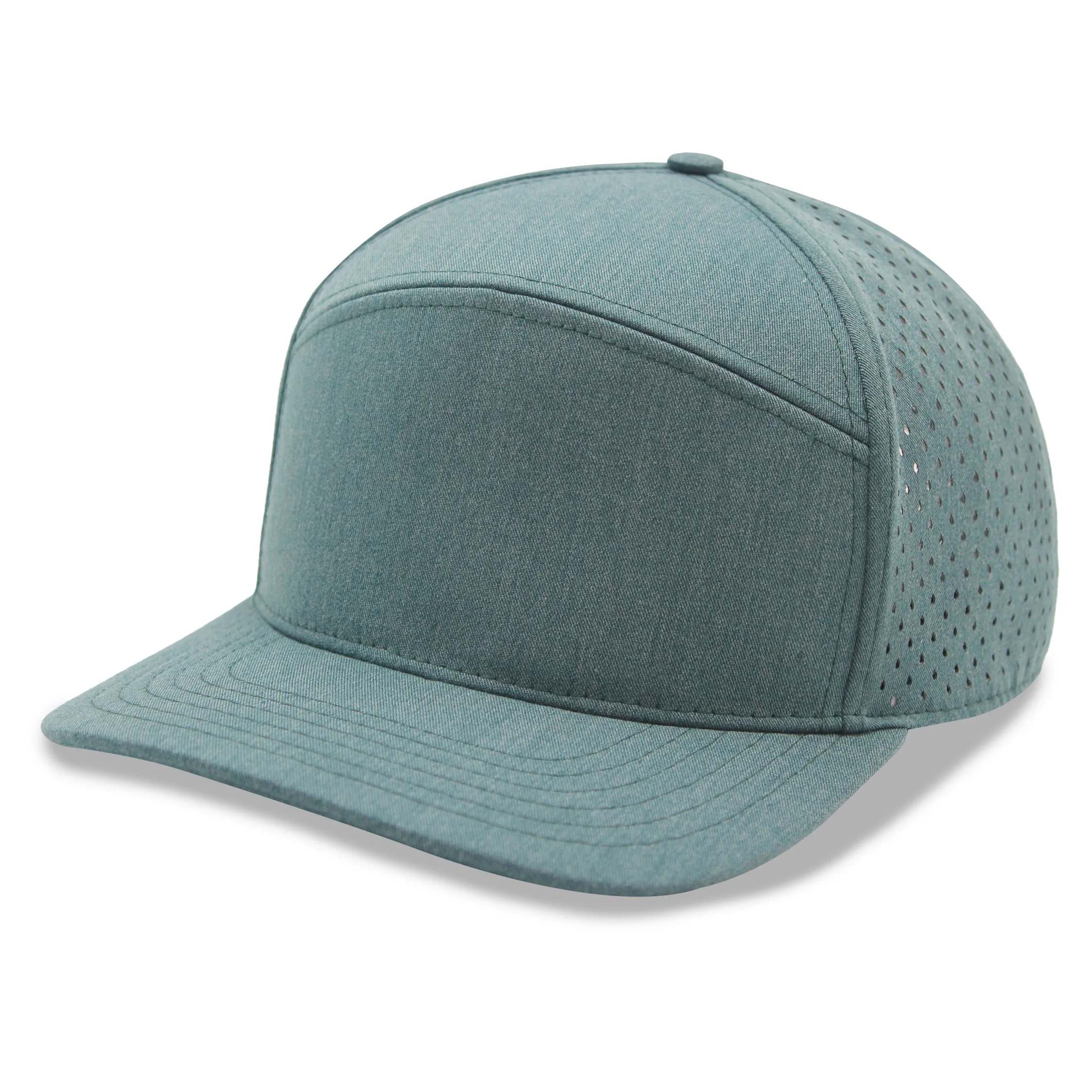 Sport trucker cap w/ laser cut mesh back