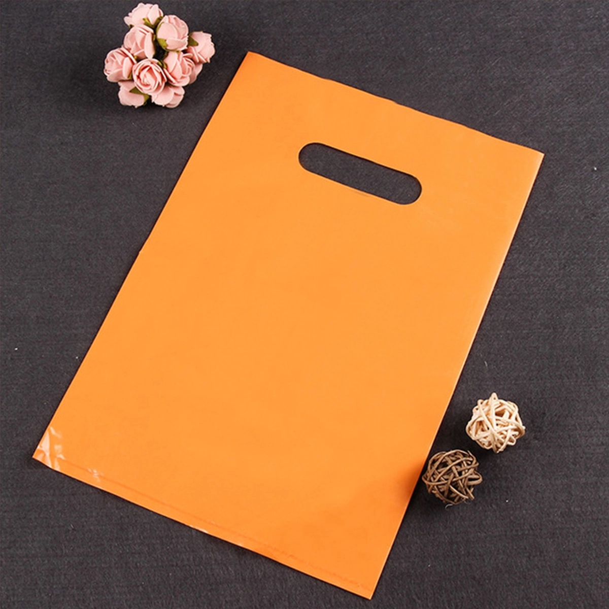 Die Cut Handle Plastic Shopping Bags 4