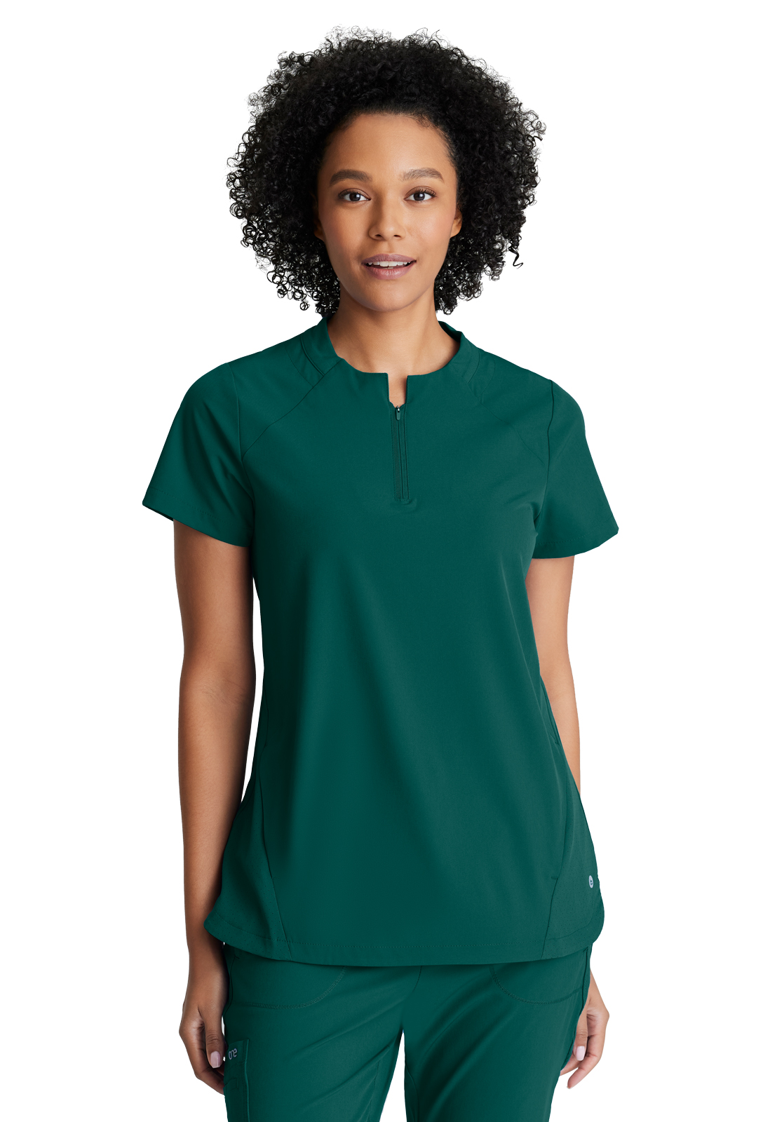 Barco One - Women's Two-Pocket Banded Zip-Collar Flux Scrub Top 12