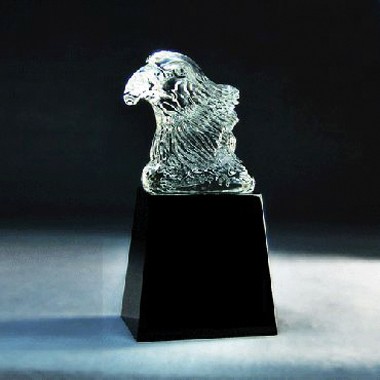 Recognition Art Sculpture Eagle Award on Black Crystal Base 2