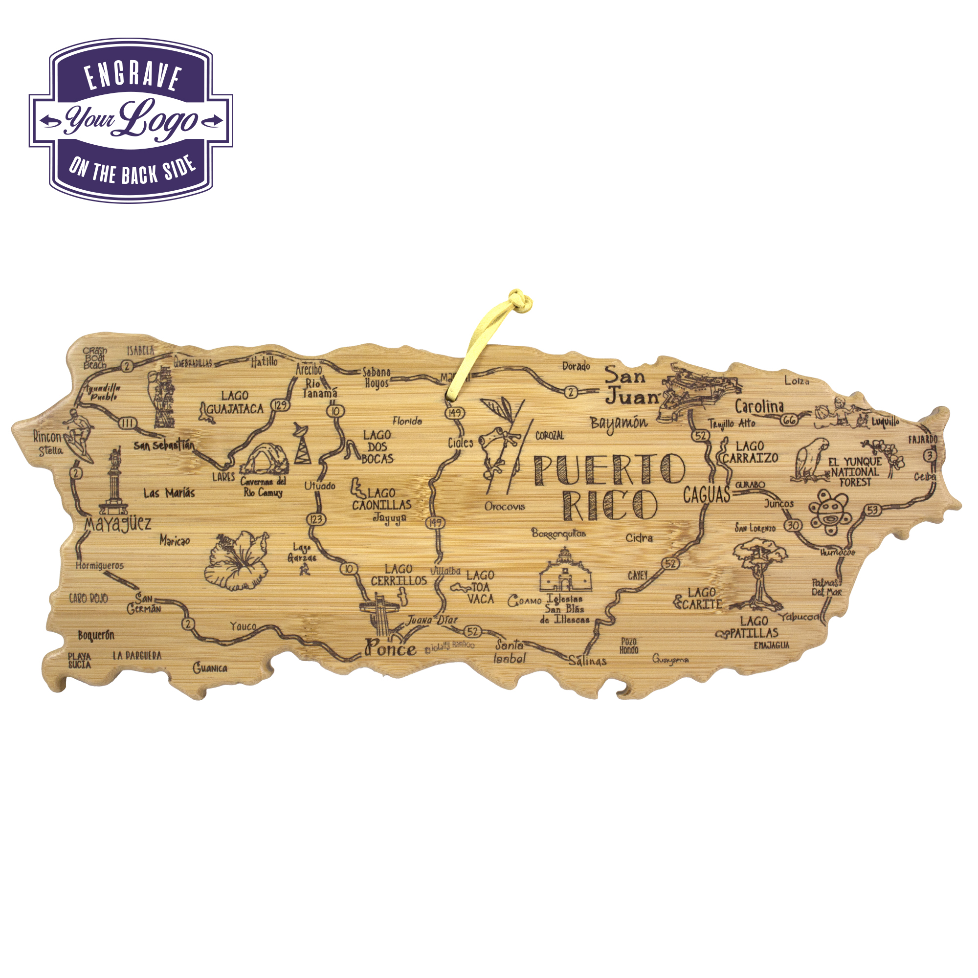 Destination Puerto Rico Cutting & Serving Board